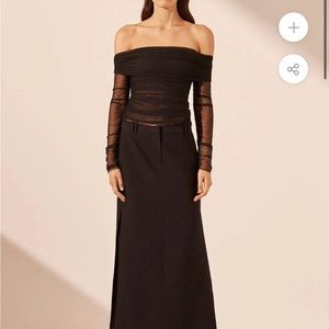 Shona Joy Mira off the shoulder top new with tags